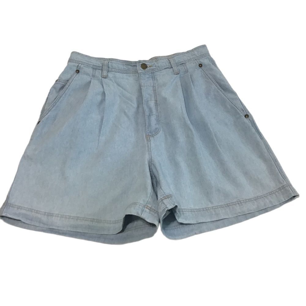 Dockers Vintage High Waisted Denim Shorts Size 12